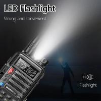UV-5R Plus-walkie-talkie de 15W, dispositivo con cargador USB, transceptor de largo alcance de 16 KM, UHF, VHF, Radio Ham, UV 5R, Radio bidireccional para caza - details 5