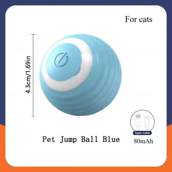 Juguete de Bola Móvil para Perros Interactivo Cachorro Inteligente USB - 1