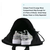 Bolsa de gimnasio deportiva de nailon, mochila ultraligera con cordón de gran capacidad, correas ajustables, mochila portátil multifuncional para senderismo - details 15