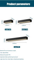 Candelabros LED de pared para porche Exterior, accesorios de luz de pared Exterior de aluminio, lámpara impermeable IP65 para casa, Patio, puerta, garaje, decoración - details 12