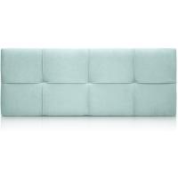 tapizado, Modelo Cuadrado para Camas de 150 (160 x 57 cm) Tela Verde Agua - details 3