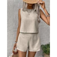 Conjunto de Verano 2025 para Mujer Top Sin Mangas y Shorts Cortos Estilo Casual y Deportivo - details 6