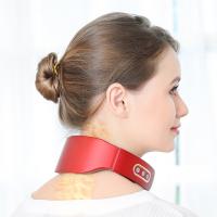 Masajeador De Espalda Cervical EMS Eléctrico Con 6 Modelos Y 9 Velocidades Relajación Automática De 4 Máquinas Para El Cuello Material ABS+Acero Inoxidable Rojo Y Blanco - details 3