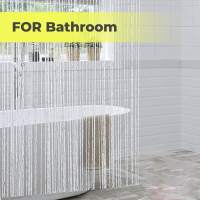 Elegante Cortina de Cuerda con Borlas Divisor de Decoración para el Hogar - details 3