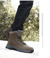 Nuevas zapatillas de deporte de cuero impermeables para la nieve de invierno, botas de senderismo al aire libre muy cálidas para hombres, zapatos de trabajo talla 39-48 - details 19