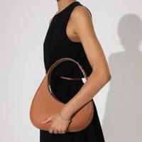 Bolso de mano de cuero vegano cervino con asa superior para mujer, bolso de mano con diseño de media luna cruzada, bolso versátil, mochila de lujo de alta gama - details 19