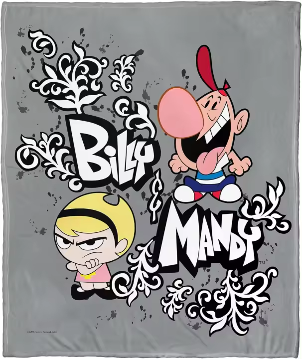 Cartoon Network - Manta de tacto sedoso de Billy y Mandy, Billy y Mandy - 1