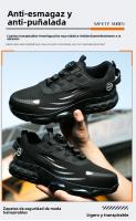 Zapatos de Seguridad para Trabajo Tejidos Voladores con Botón Resistentes al Desgaste, Cómodos, Ligeros y Transpirables para Hombres - details 0