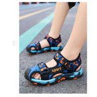 Sandalias de playa de verano para niños, sandalias deportivas antideslizantes transpirables, zapatos de playa para exteriores para niños, zapatos de seguridad planos suaves con punta cerrada - details 21