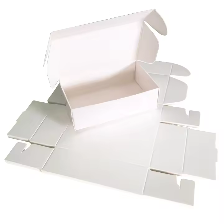 Caja de embalaje de papel Kraft en blanco, dulces y galletas para exhibición de caja de cartón, suministros para fiestas de cumpleaños, jabón hecho a mano, 10 piezas - 1