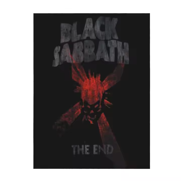 Sabbath-Manta de franela para sofá, cobertor de color negro con forma de seta y nube, para dormitorio - 1