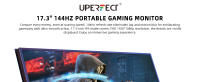 Uperfect-Monitor portátil de 1080P, dispositivo con pantalla de 144HZ y 17,3 ", USB C, HDMI, VESA - details 0