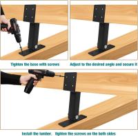Kit de Soporte de Viga de Techo Kit de Soporte de Estabilidad para Pergola de Patio de Madera - details 2