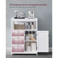 Mueble de Baño Armario de Almacenamiento con 3 Cajones Estante Regulable Tamaño 30 x 60 x 80 cm - details 3