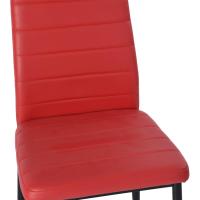 Sillas de Comedor Juego de 4 Sillas de Metal para Cocina, Silla de Mesa Comoda Silla con Asiento Tapizado, Negro - details 85