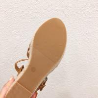 Sandalias de plataforma de gran tamaño con tacón de cuña, estilo nuevo de verano 2025, zapatos romanos de suela gruesa que realzan la altura para mujer - details 18