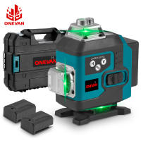 Nivel láser ONEVAN de 16 líneas, línea verde, 360° horizontal y vertical, autonivelante, súper potente, con batería de iones de litio. - details 0