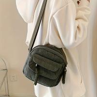 Bolso Cruzado de Pana Corduroy Vintage Bolso de Hombro Casual con Correa Ajustable - details 6