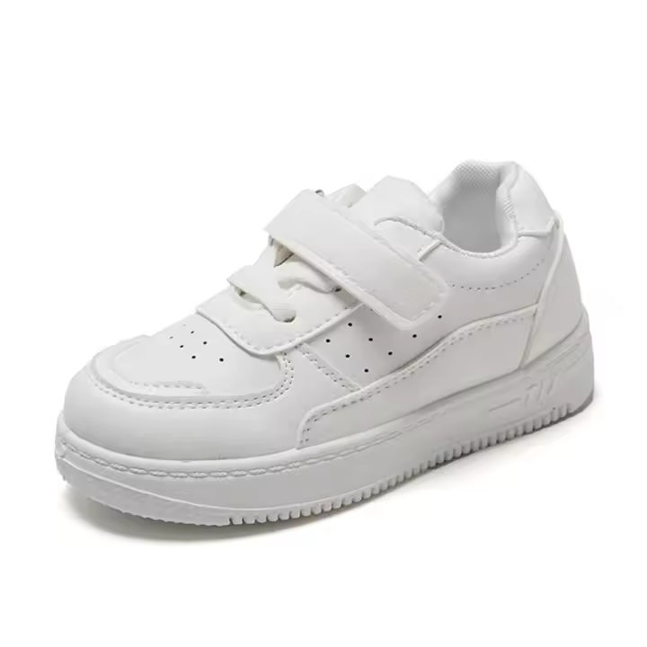 Zapatillas Deportivas Transpirables para Niños Zapatos de Correr Blancos con Suela de Malla - 1