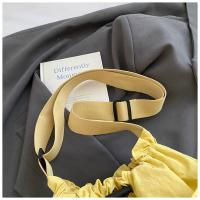 Bolso tipo cubo plisado de estilo coreano, bolso de gran capacidad, bolso de hombro de nailon, bolso cruzado de tela impermeable de Color sólido - details 28