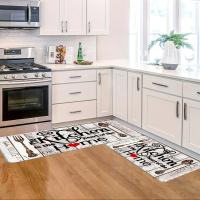 Alfombra de Decoración de cocina, alfombrilla de franela antideslizante, lavable a máquina, adecuada para puerta de pasillo, 1 unidad - details 7