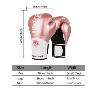 Guantes de Boxeo de Cuero PU para Hombres, Mujeres y Niños Ideales para Muay Thai, Sanda, Lucha Libre, MMA, Entrenamiento de Kick Boxing 8-14oz - details 0