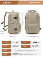 Mochila para niñas de gran capacidad multifuncional, clasificación en seco y húmedo, viaje corto, mochila impermeable de nylon. - details 14