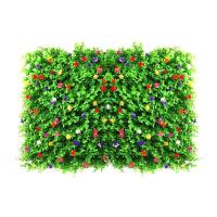 Plantas artificiales para decoración de césped, tablero de seto de eucalipto para pared de patio trasero, valla verde, 60x40cm - details 4