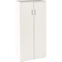 Librería de Dos Puertas Mueble auxiliar de madera 60cms de ancho, 32.5cms de profundidad, 124cms de alto Blanco - details 0