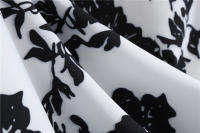 Women floral print casual half sleeve elegant vintage party dress - details 33