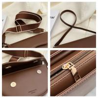 Bolso de Mano con Tapa Abatible de Color Sólido Bolso Ancho para Hombro con Correa para Mujer - details 24