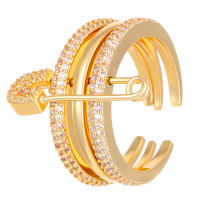 Anillo tricolor desmontable de moda para dama, regalo para dama, regalo de cumpleaños, regalo de Navidad - details 11
