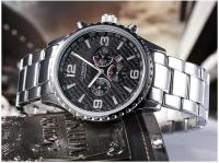 Reloj de Acero Inoxidable con Correa de Negocios Casual CURREN 8056 Calendario de Cuarzo de Lujo para Hombres Resistente al Agua Estilo Formal - details 5