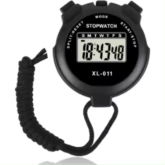 Cronómetro deportivo digital, con pantalla grande, calendario de reloj de 12/24 horas, alarma, para fútbol, correr, nación, fitness - 1