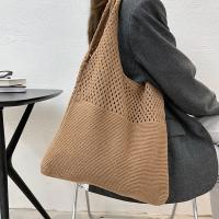 Bolso De Hombro Vintage Tejido Con Agujeros Para Mujer Gran Capacidad Bolso De Compras Bohemio Veraniego Para Playa Y Viajes - details 22