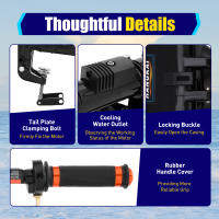 Motor fueraborda de 2 tiempos, 3,6 HP, fueraborda de gasolina de 55 cc, 2,6 kW, sistema CDI de refrigeración por agua y aire - details 1