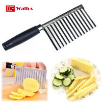 Cuchillo de Aranda Ondulada Walfos de Acero Inoxidable Herramienta de Cocina para Frutas Verduras Accesorios de Cocina Pelador de Patatas - details 0