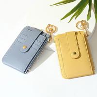 Cartera Pequeña de Cuero PU con Cierre de Cremallera para Tarjetas de Crédito y Monedero Bolsa de Dinero con Llavero y Clip - details 10