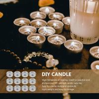 100 Juegos de Portavelas de Aluminio, Estuches Vacíos para Velas, Recipientes para Cera de Vela con Mechas para Manualidades y Velas DIY - details 6