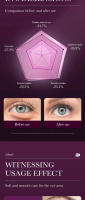 Crema para los Ojos de Caracol Colágeno Reducción de Ojeras, Adelgazamiento Firme, Hidratación Brillante Herramientas de Cuidado de la Piel Facial - details 7