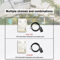 EWeLink-interruptor inteligente de temperatura y humedad, temporizador con WiFi, Control remoto, Sensor inteligente de sonda de temperatura y humedad - details 1