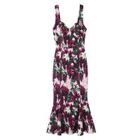 Ropa de mujer europea y americana temperamento de impresión popular vestido de cola de pez con tirantes delgados - details 1