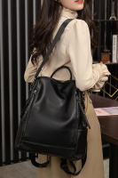 Bolso de hombro para mujer, versión coreana, versátil, a la moda, mochila de cuero PU suave de gran capacidad, doble uso - details 5