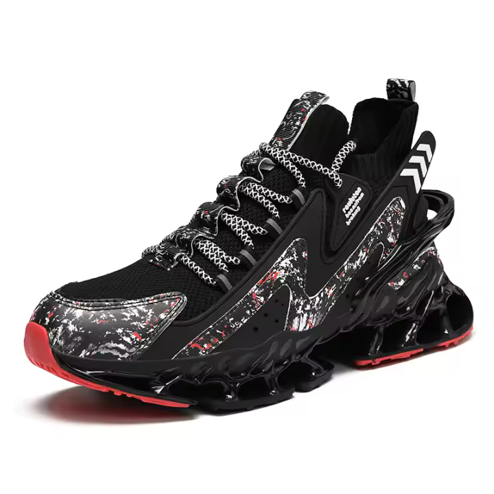 Zapatos deportivos transpirables y antideslizantes para correr con absorción de impactos de marca de lujo para hombre, zapatos de tenis de moda para hombre - 1