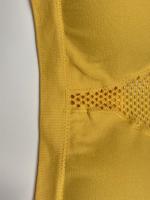 Sujetador De Cuello Redondo Hueco para Deportes, Transpirable, entrecruzado en la espalda, Cómodo, De Color Sólido, De alta elasticidad - details 18