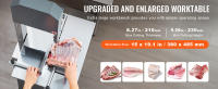 SucceBuy Sierra de cinta eléctrica comercial para carne: cortador de huesos de acero inoxidable y alta capacidad para varias carnes - details 0