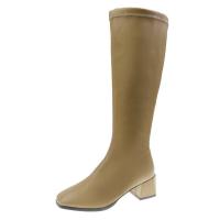 Botas De Cabeza Cuadrada Para Mujer, Nuevas Botas De Mujer De Tacón Cuadrado De Tacón Alto De Moda - details 18
