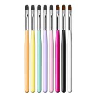 Pincel De Arte Para Uñas Con Patrón Fototerapia Acrílica UV Gel Extensión Constructor De Capa Pincel De Dibujo DIY Accesorios De Manicura Herramientas De Pintura - details 1