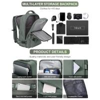 Mochila para maleta de cabina Ryanair para mujer, equipo de mano impermeable con USB - details 51