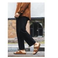 Zapatos De Hombre Cómodos De Cuero Para Playa Sandalias De Verano Moda 2024 Zapatos De Moda Para Hombres Sandalias De Madera Antideslizantes Tallas Reales - details 10